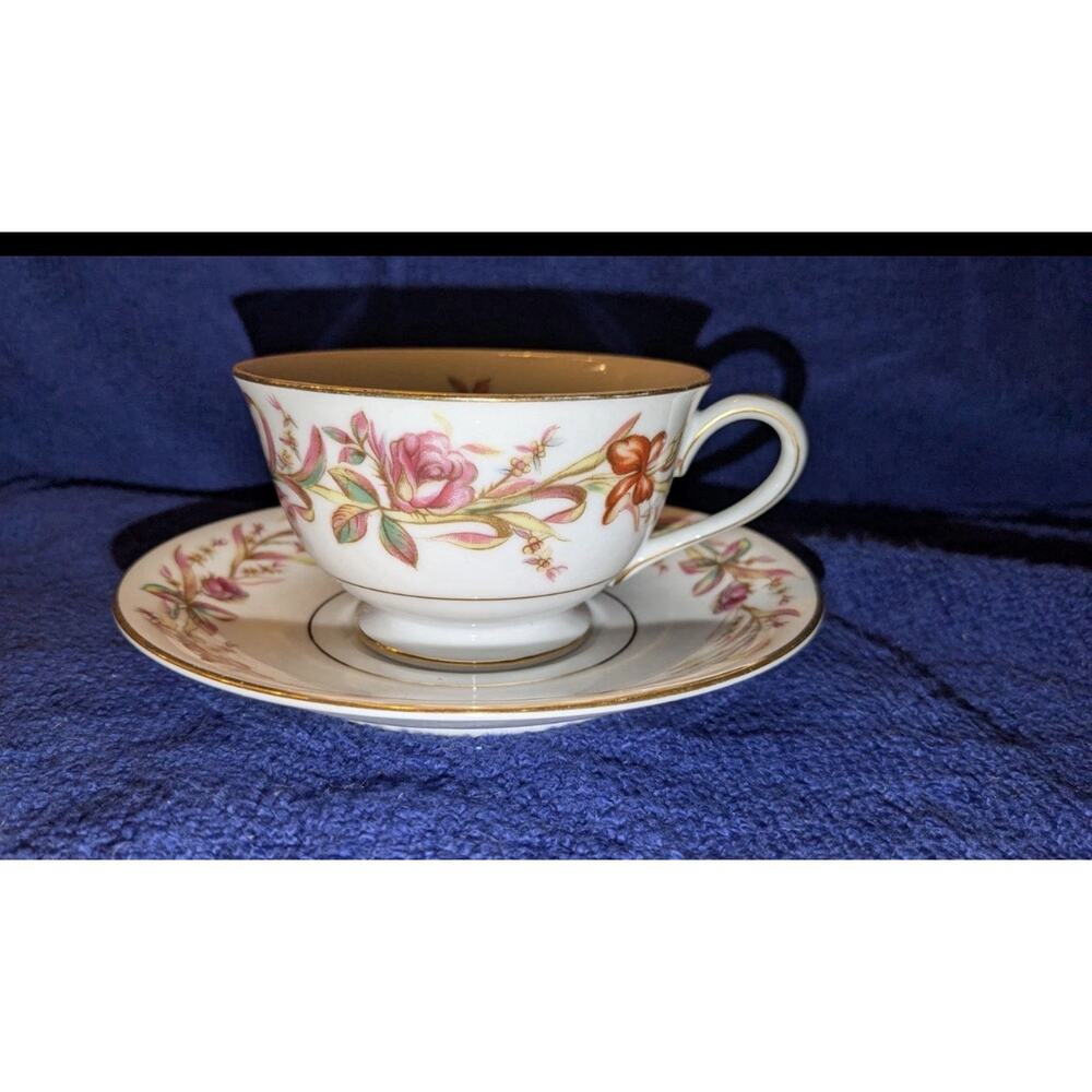 Vintage Fine China Cynthia Sango Japan Cup & Saucer Set
